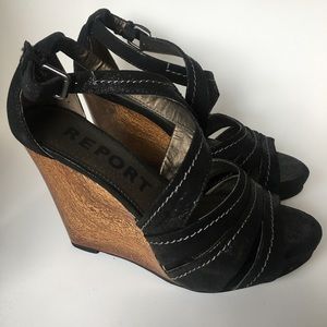 Size 5 wooden wedge heels